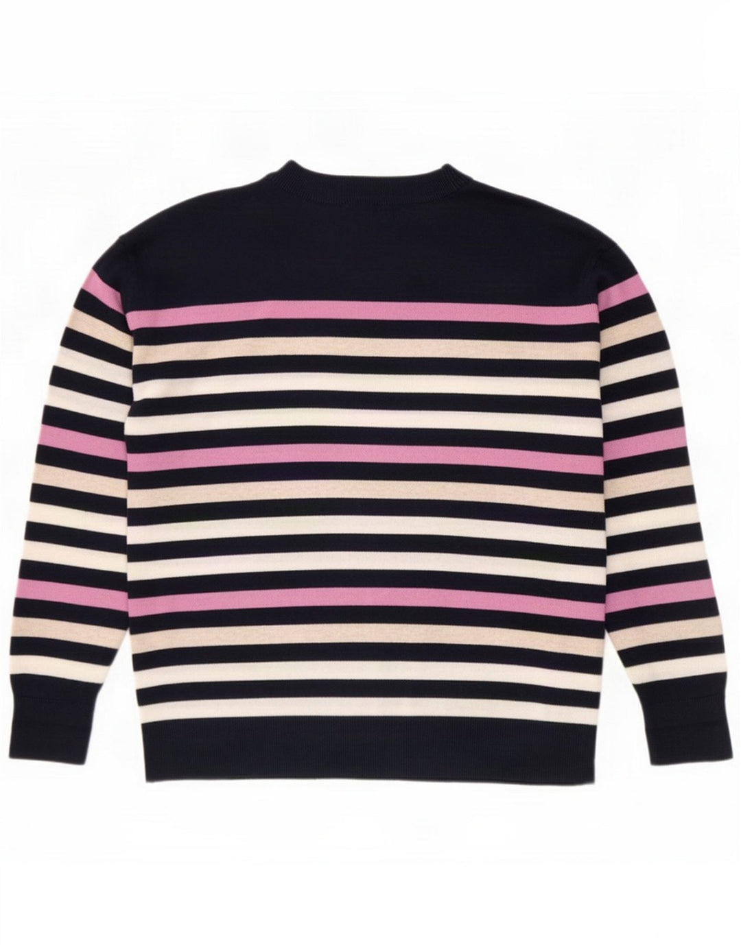 Marks & Spencer Suéter tipo jersey con cuello redondo para mujer Rayas azul marino medianas