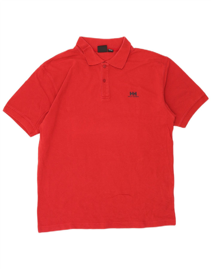 Polo Helly Hansen para hombre de algodón rojo grande