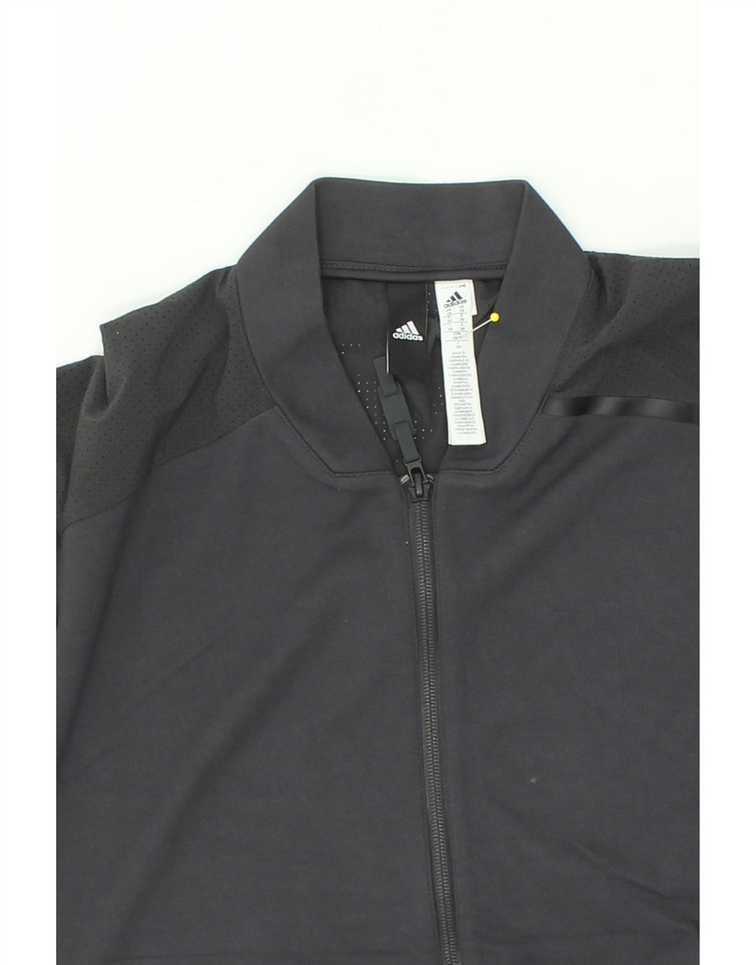 ADIDAS Mens Short Sleeve Tracksuit Top Jacket XS Grey Polyester Vintage Adidas and Second-Hand Adidas from Messina Hembry 