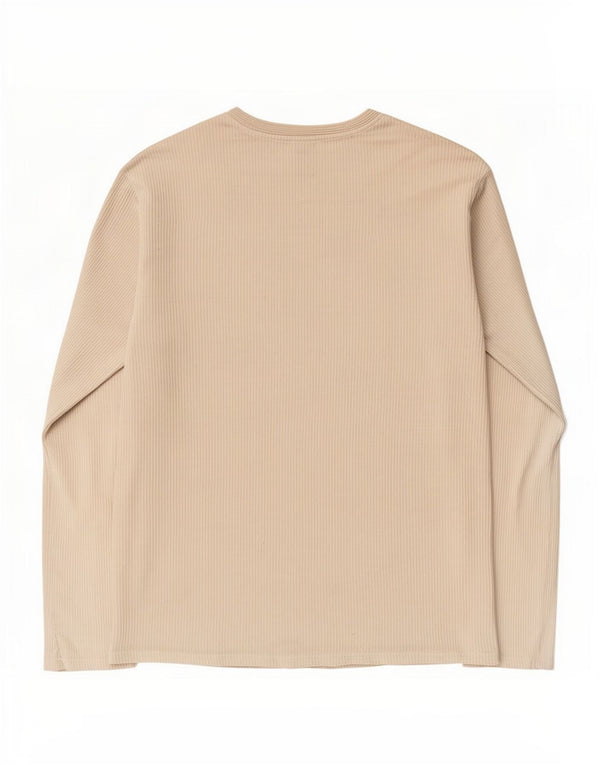 Zara Hombre Top Manga Larga XL Off Blanco