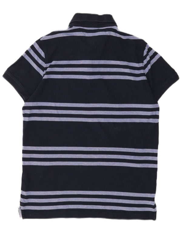Polo Tommy Hilfiger para hombre de algodón a rayas azul marino mediano