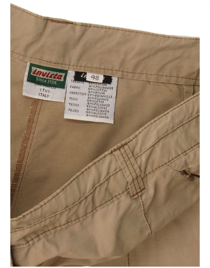 INVICTA Pantalones casuales rectos para hombre IT 48 Medium W30 L32 Algodón beige