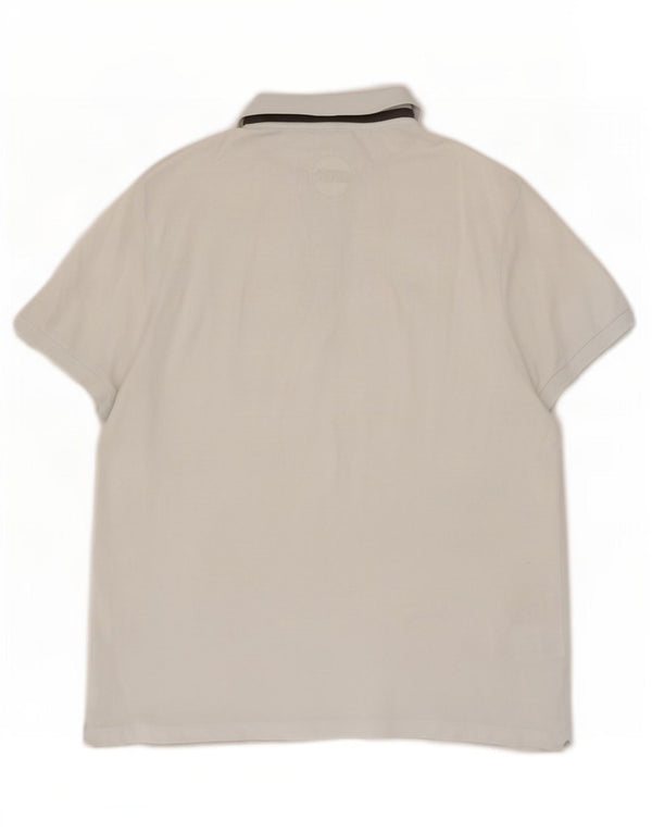 Polo Colmar Hombre Grande Elastano Blanco