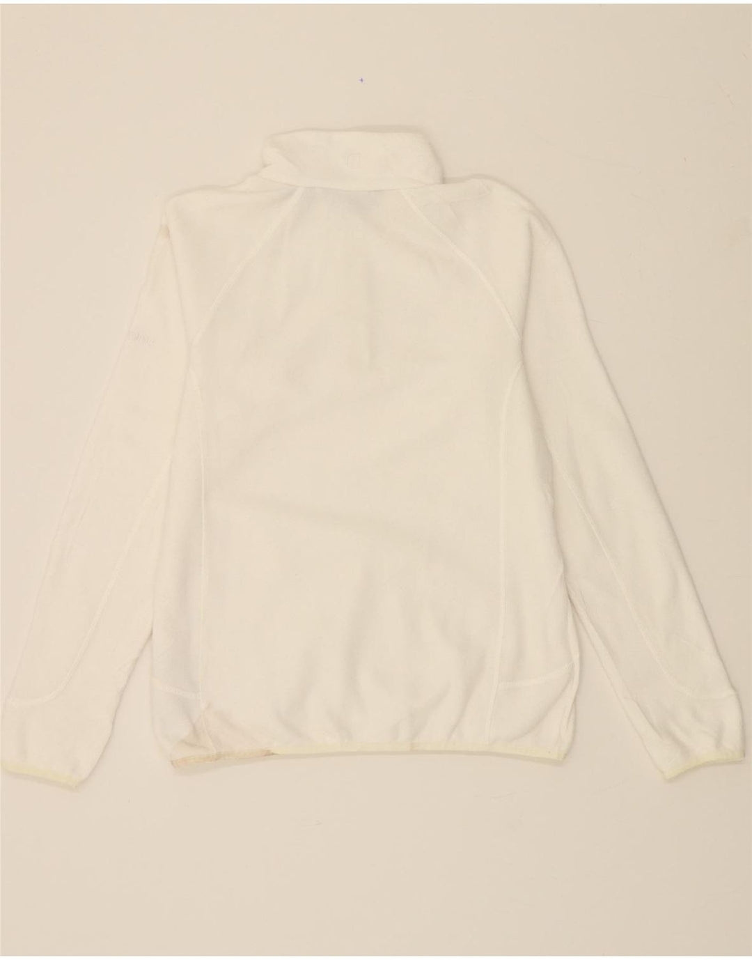 BERGHAUS Jersey polar con cremallera y cuello para mujer UK 44 Grande Poliéster blanco
