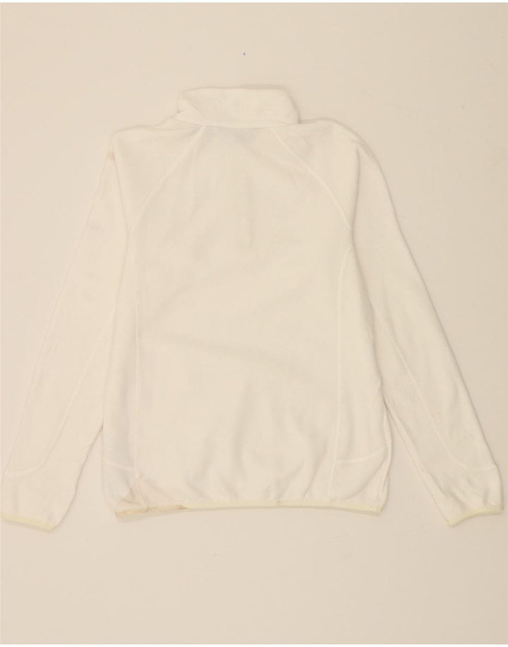 BERGHAUS Jersey polar con cremallera y cuello para mujer UK 44 Grande Poliéster blanco