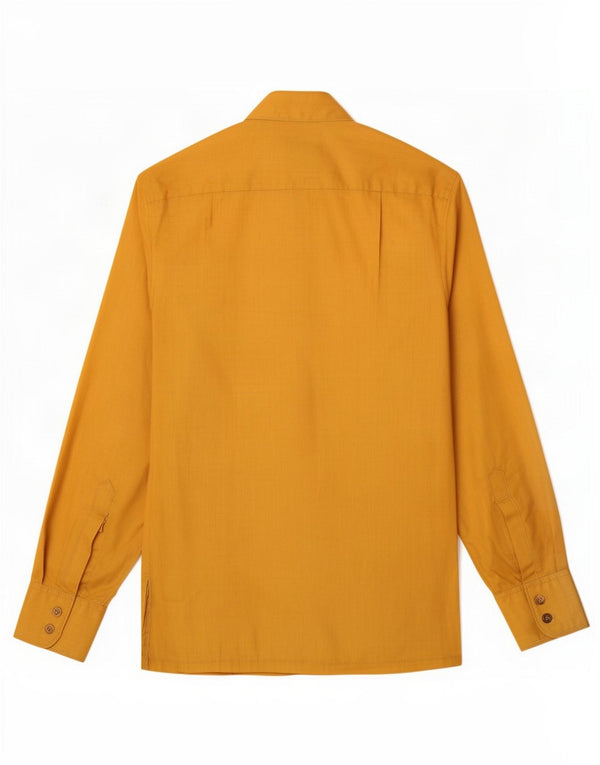 Camisa vintage para mujer UK 10 Small Yellow Poliéster