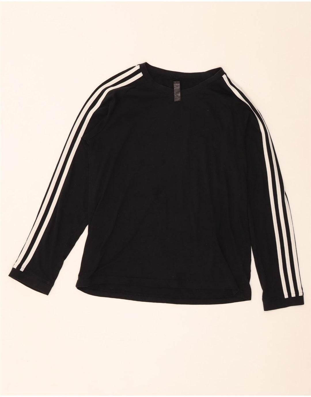 Adidas Mujer Aeroready Top Manga Larga UK 12/14 Medio Negro Poliéster
