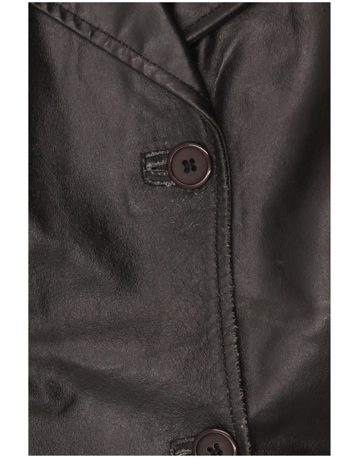 Chaqueta de cuero para mujer K'S IT 48 XL Negro