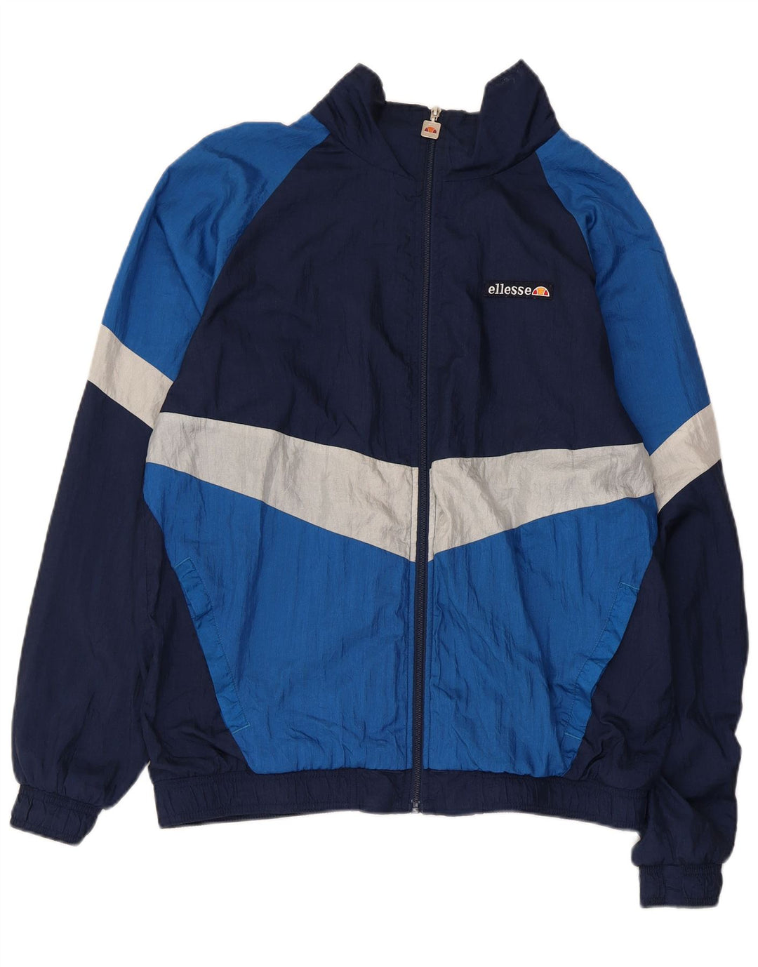 Ellesse Hombre Chándal Top Jacket XL Azul Colorblock Poliéster