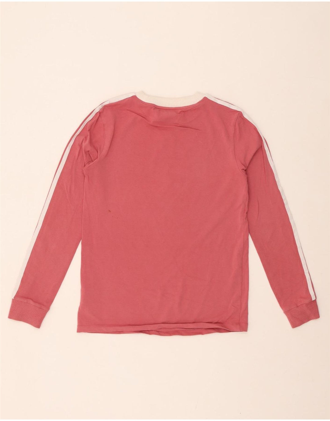 ADIDAS Camiseta de manga larga para mujer UK 8 Pequeño Algodón rosa