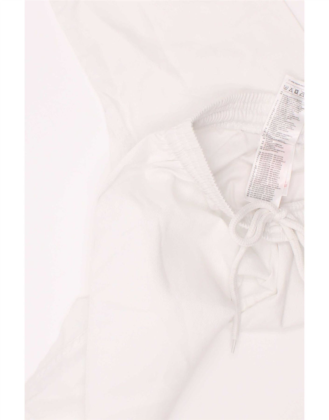 Adidas Pantalón Chándal Corto para Niños 7-8 Años Blanco Poliéster