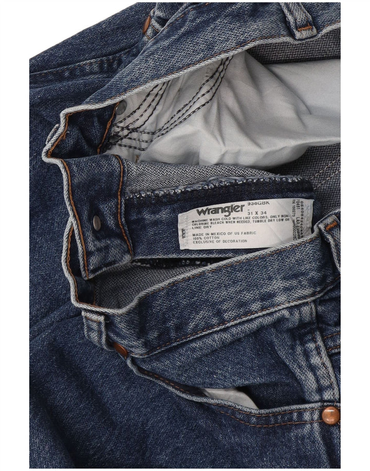 Vaqueros Wrangler Hombre Rectos W31 L34 Algodón Azul