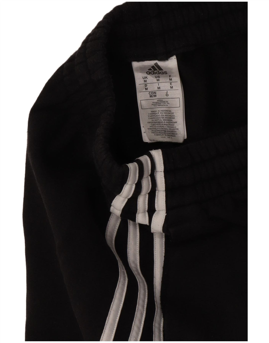 Adidas Hombre Pantalones De Chándal Joggers Medium Negro Algodón