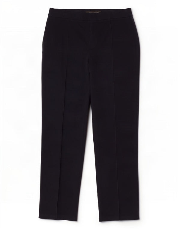 Zara Mujer Pantalón Casual Recto Mediano W28 L28 Azul Marino Viscosa