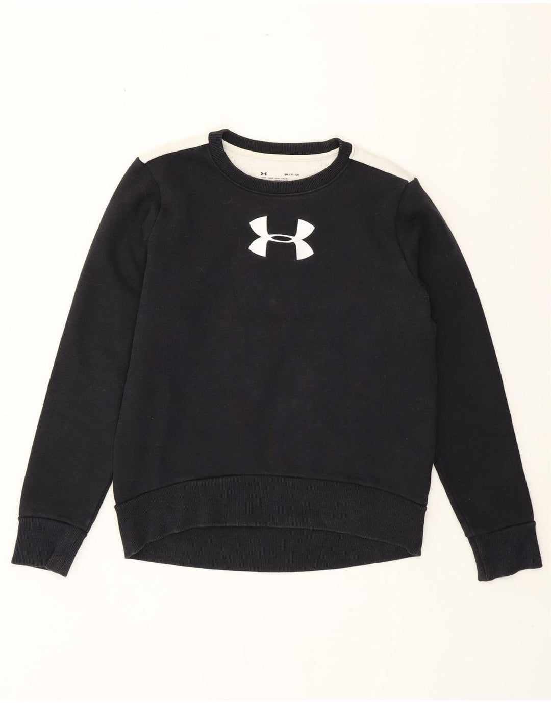 UNDER ARMOUR Sudadera tipo jersey para mujer UK 10 Small Black Colourblock