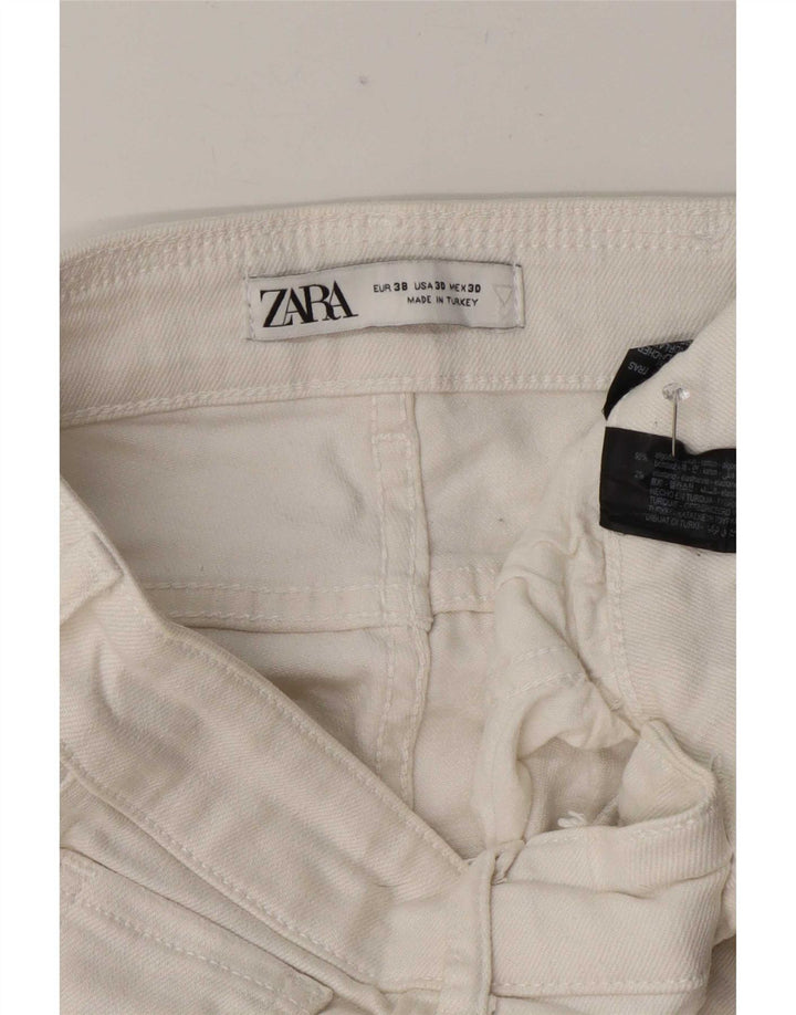 Zara Jeans ajustados desgastados para hombre EU 38 Small W30 L27 Algodón blanco