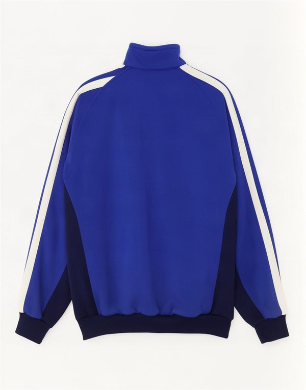 Adidas - Chaqueta de chándal para hombre, talla 42/44, poliéster color azul grande