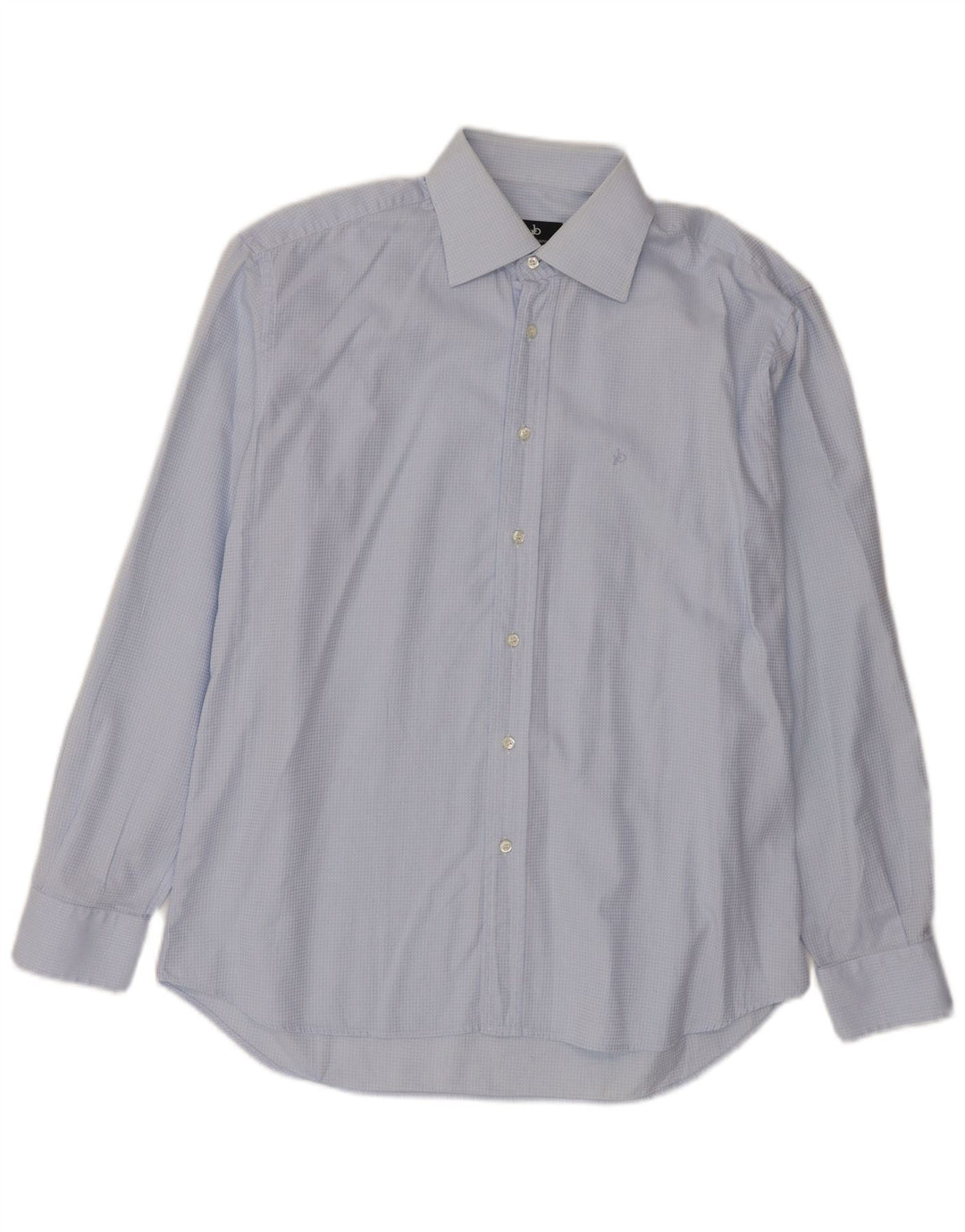 Roccobarocco Camisa para hombre Talla 41 16 Algodón con manchas azules grandes