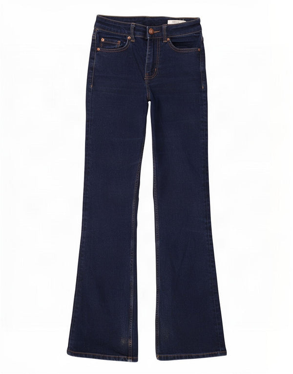 Marks & Spencer Jeans The Eva Bootcut para Mujer UK 8 Small W26 L31 Azul Marino