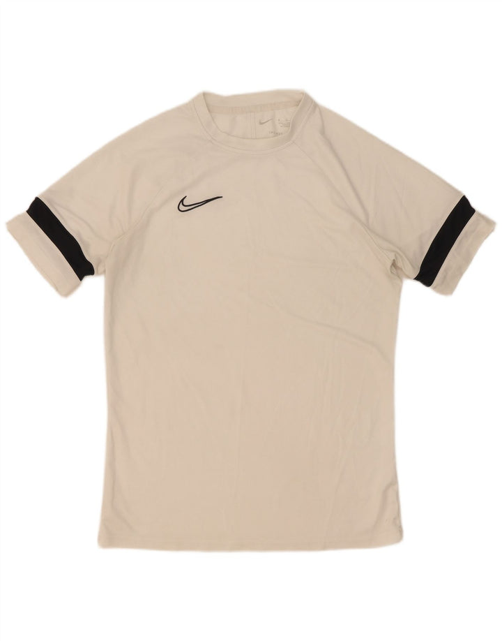 Camiseta Nike Dri Fit para hombre con bloques de color blanco mediano