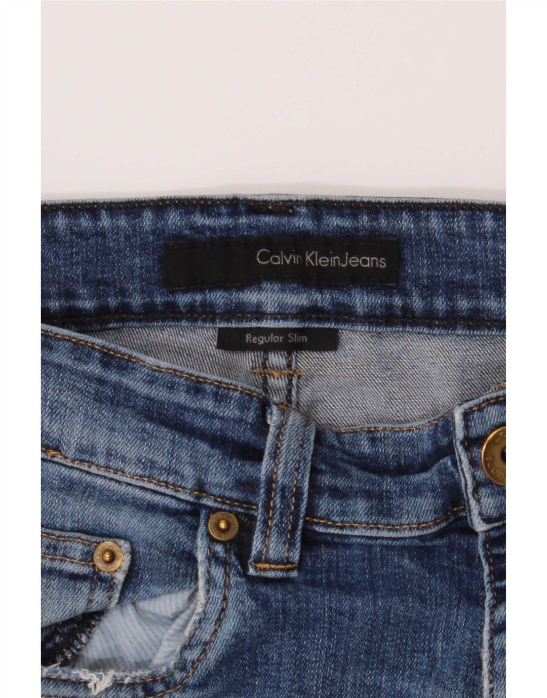 Calvin Klein Jeans ajustados para hombre W34 L32 Azul
