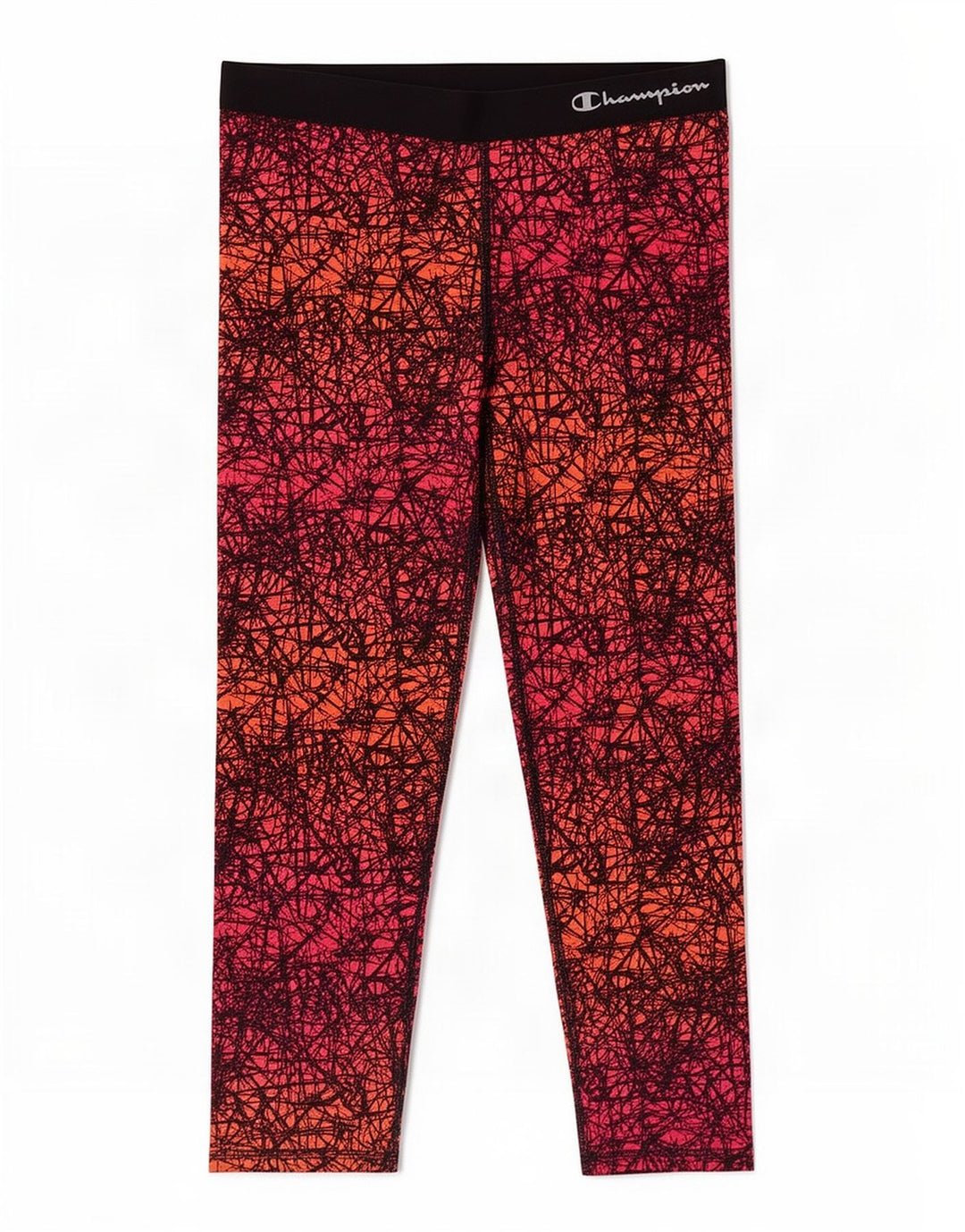 Champion Leggings Capri con patrón abstracto para mujer, talla 46, color rosa grande