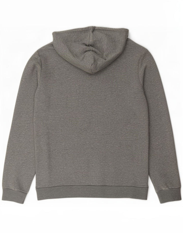 Puma Sudadera con capucha gráfica para hombre, talla pequeña, gris