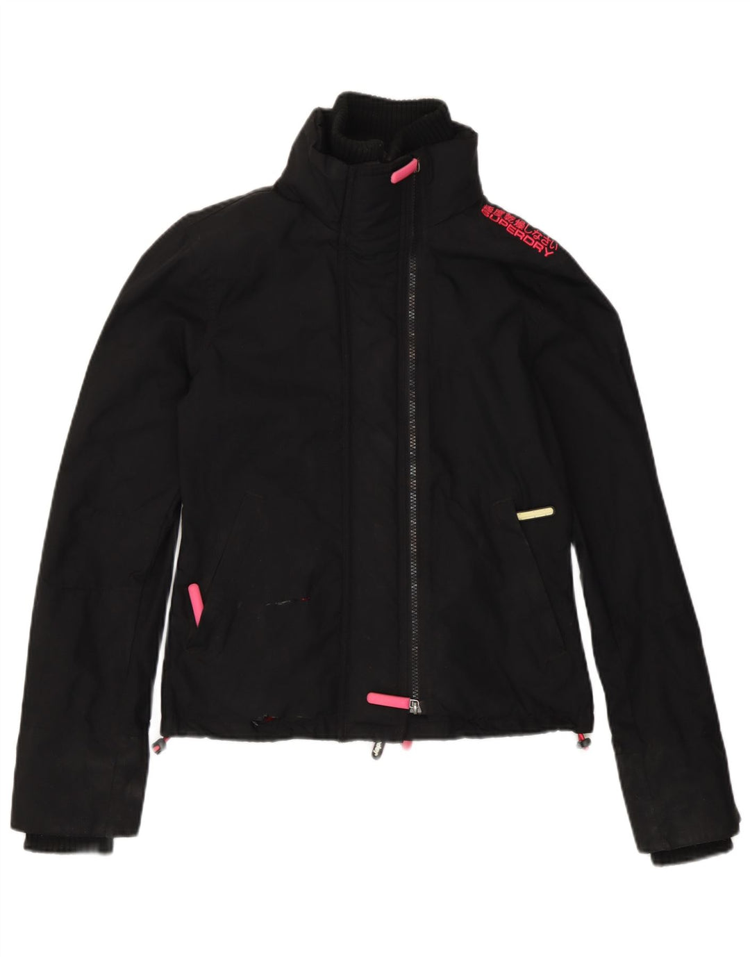 Superdry Chaqueta Cortavientos The Windcheater para Mujer UK 6 XS Black Nylon