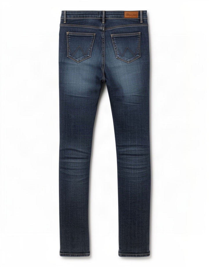 Vaqueros Wrangler Mujer Slim W26 L32 Algodón Azul