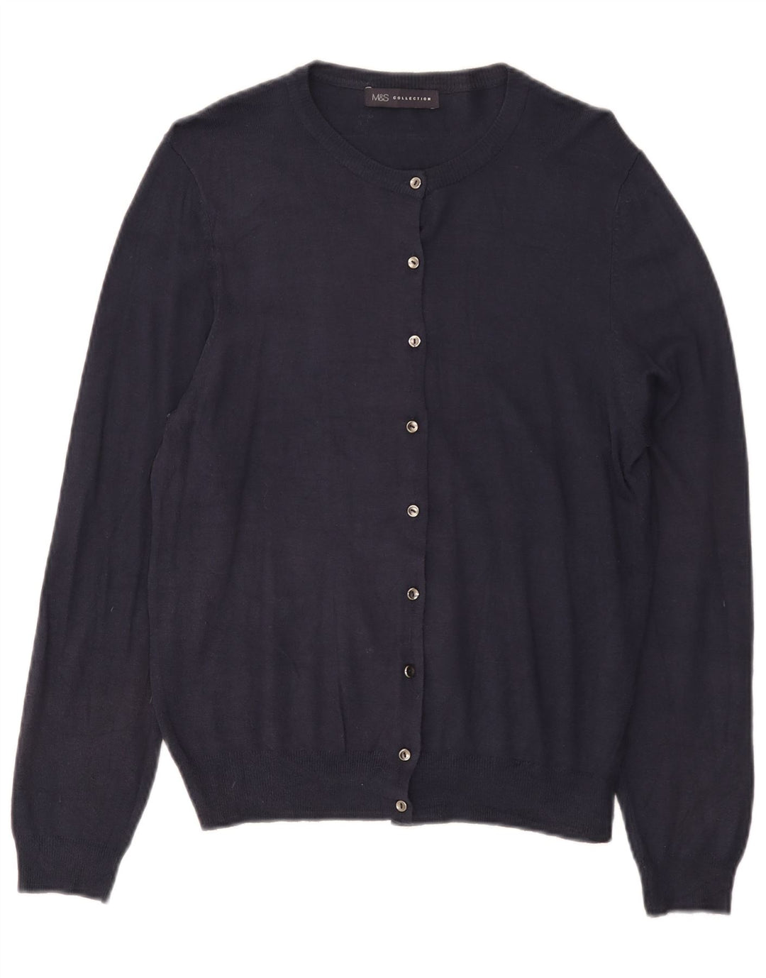 Marks & Spencer - Cárdigan para mujer, talla 40, talla grande, viscosa, color azul marino