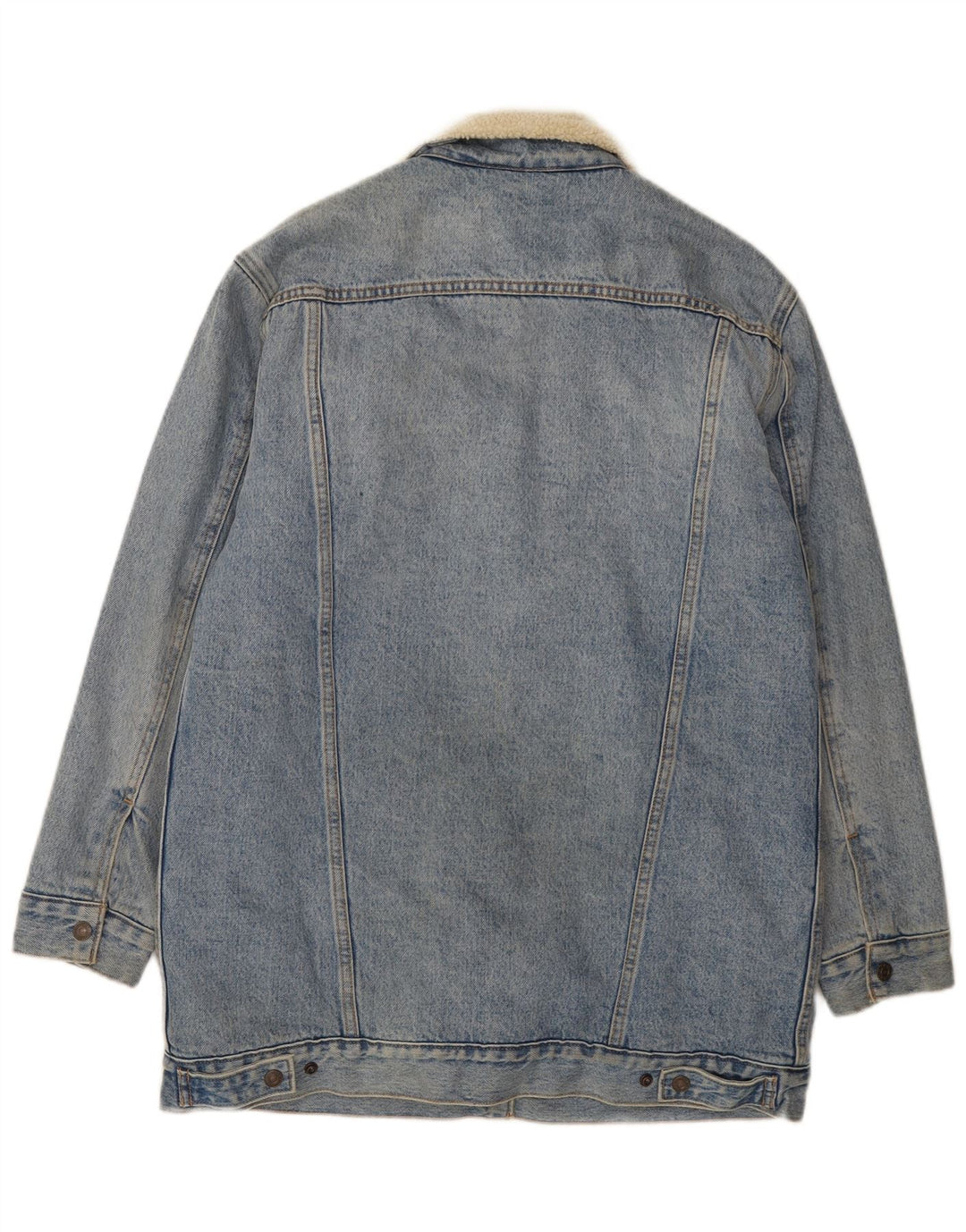 Levi's Chaqueta Sherpa Vaquera para Mujer UK 38 Algodón Azul Medio