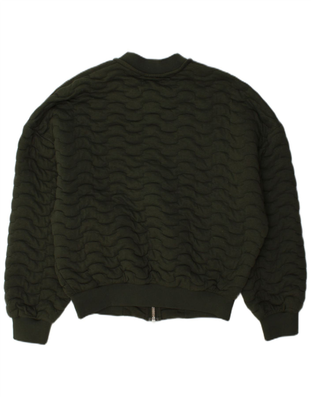 Zara Mujer Cazadora Bomber UK 14 Medium Caqui