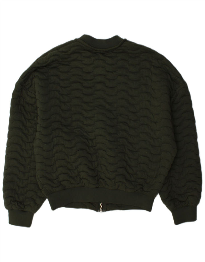 Zara Mujer Cazadora Bomber UK 14 Medium Caqui