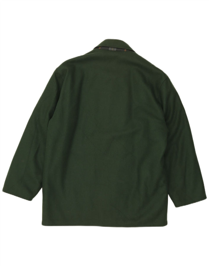 Navigare Chaqueta Reversible para Hombre UK 38 Lana Verde Mediana