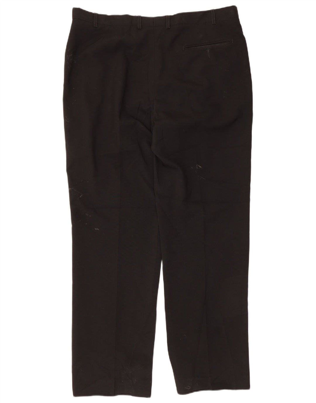 Marks & Spencer Pantalón de traje recto para hombre W38 L31 Poliéster negro