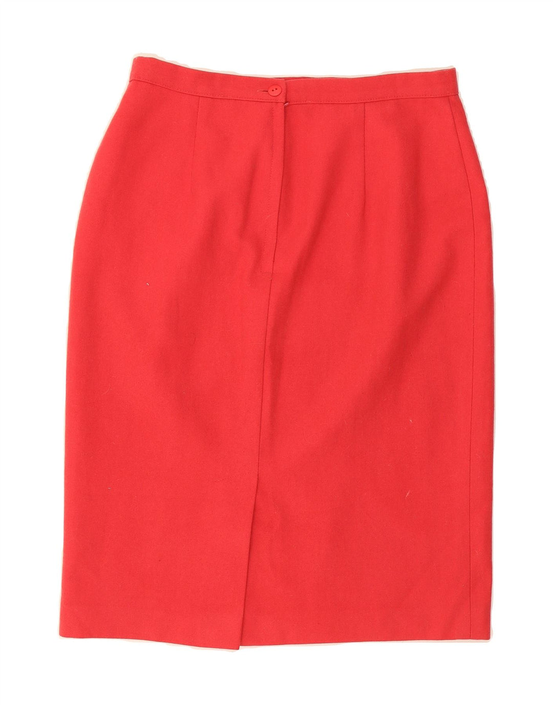 ST. BERNARD Womens Pencil Skirt UK 16 Large W32  Red Wool Vintage St. Bernard and Second-Hand St. Bernard from Messina Hembry 