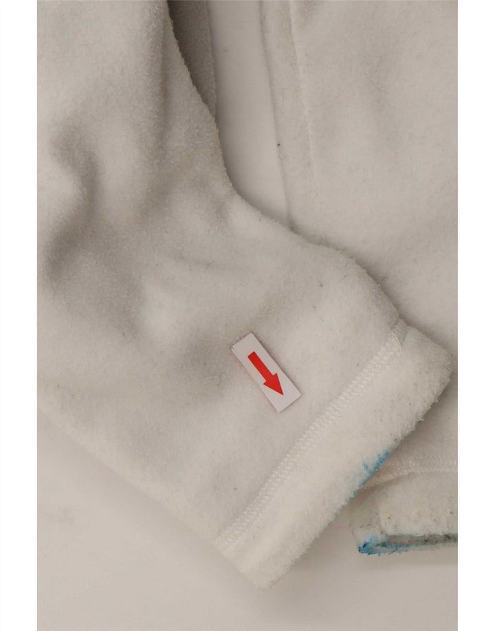 The North Face Chaqueta polar para mujer UK 10 Small Blanco Colorblock Poliéster