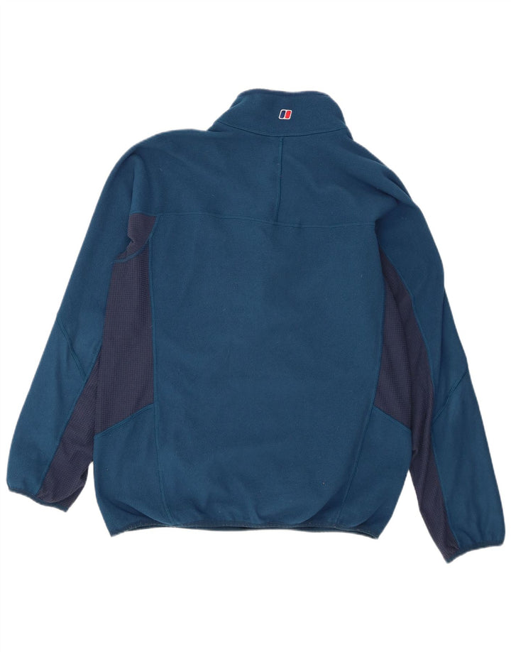 Berghaus Hombre Jersey De Forro Polar Con Cremallera Y Cuello Grande Poliéster Color Block Azul
