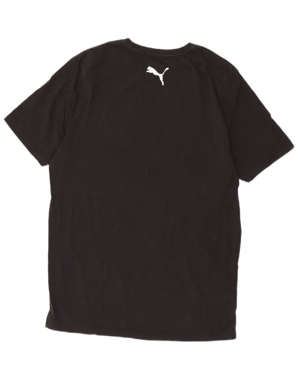 Puma - Camiseta para hombre, talla grande, algodón negro