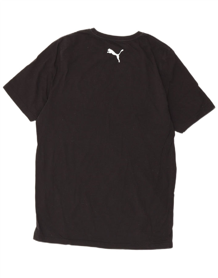 Puma - Camiseta para hombre, talla grande, algodón negro