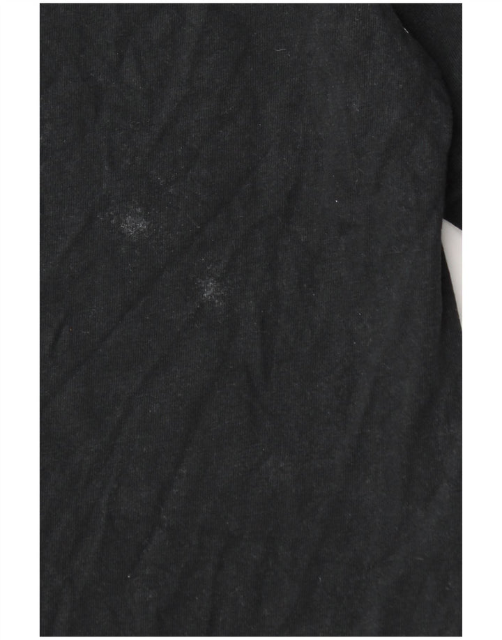 JORDAN Camiseta gráfica para hombre Top mediano de algodón negro