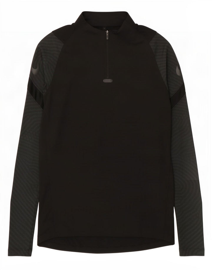 Nike Hombre Dri Fit Graphic Jersey Chándal Top Pequeño Negro Pinstripe