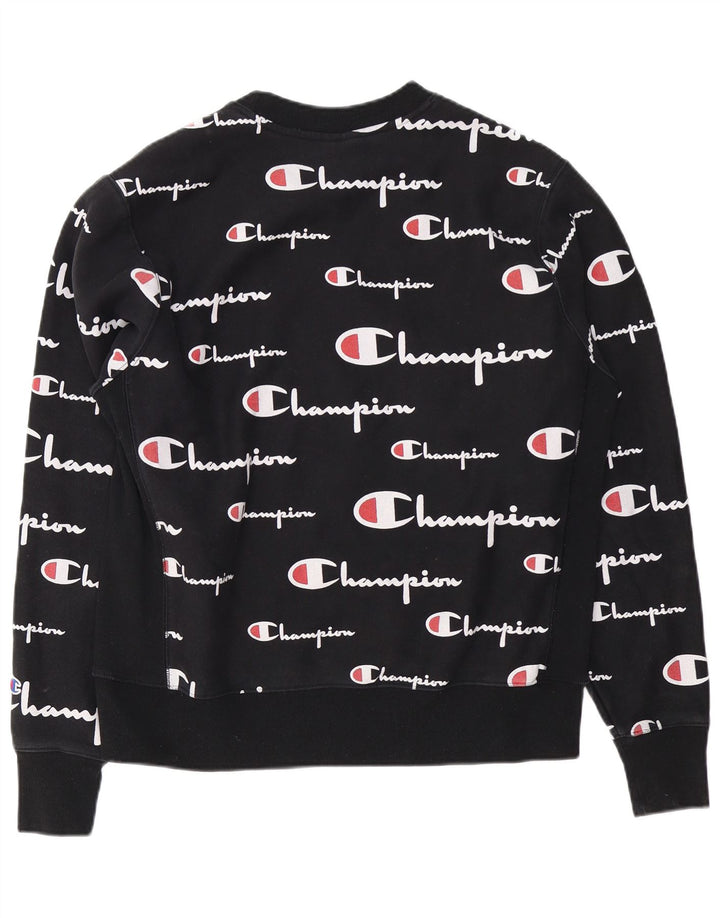 Champion Sudadera Gráfica para Hombre Jersey Grande De Algodón Negro