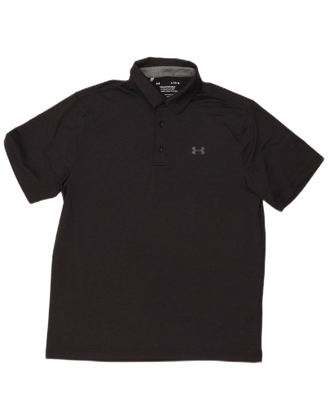 Polo Under Armour Hombre Grande Poliéster Negro