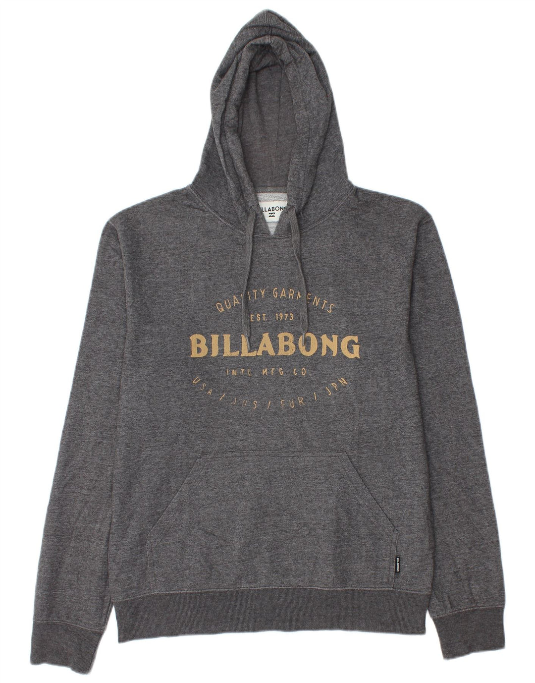 Billabong Hombre Sudadera Con Capucha Gráfica Jersey Poliéster Moteado Gris Medio