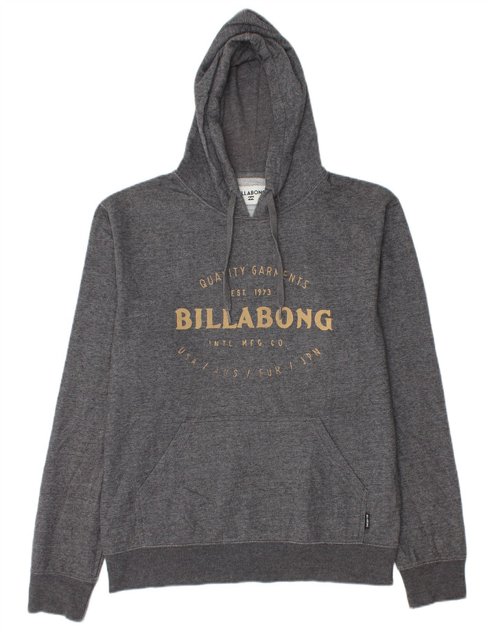Billabong Hombre Sudadera Con Capucha Gráfica Jersey Poliéster Moteado Gris Medio
