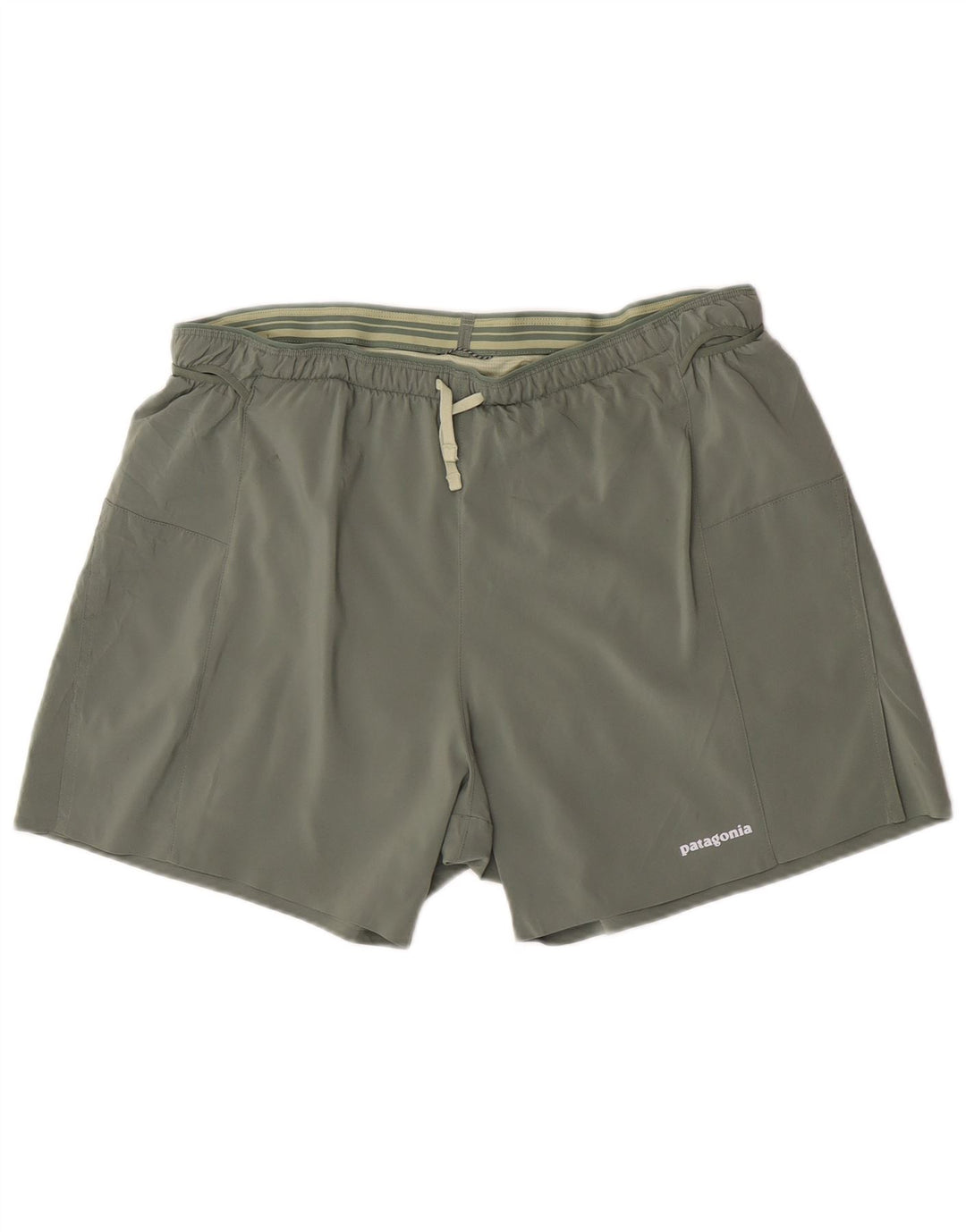 Pantalones cortos deportivos Patagonia para mujer UK 14 Large Caqui Poliéster