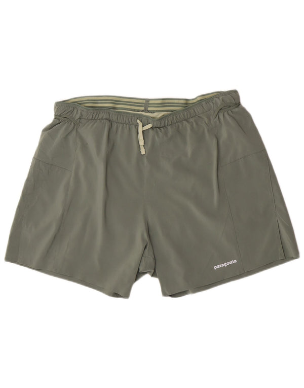 Pantalones cortos deportivos Patagonia para mujer UK 14 Large Caqui Poliéster
