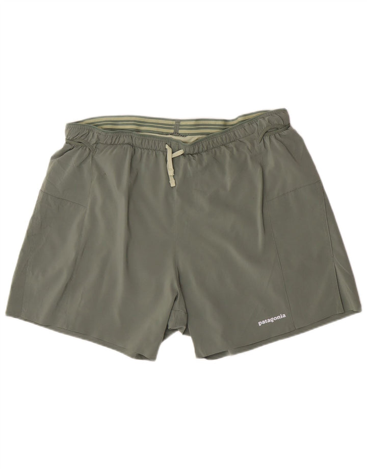 Pantalones cortos deportivos Patagonia para mujer UK 14 Large Caqui Poliéster