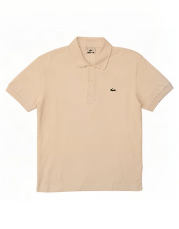 Lacoste Polo para hombre talla 3 pequeño algodón blanco